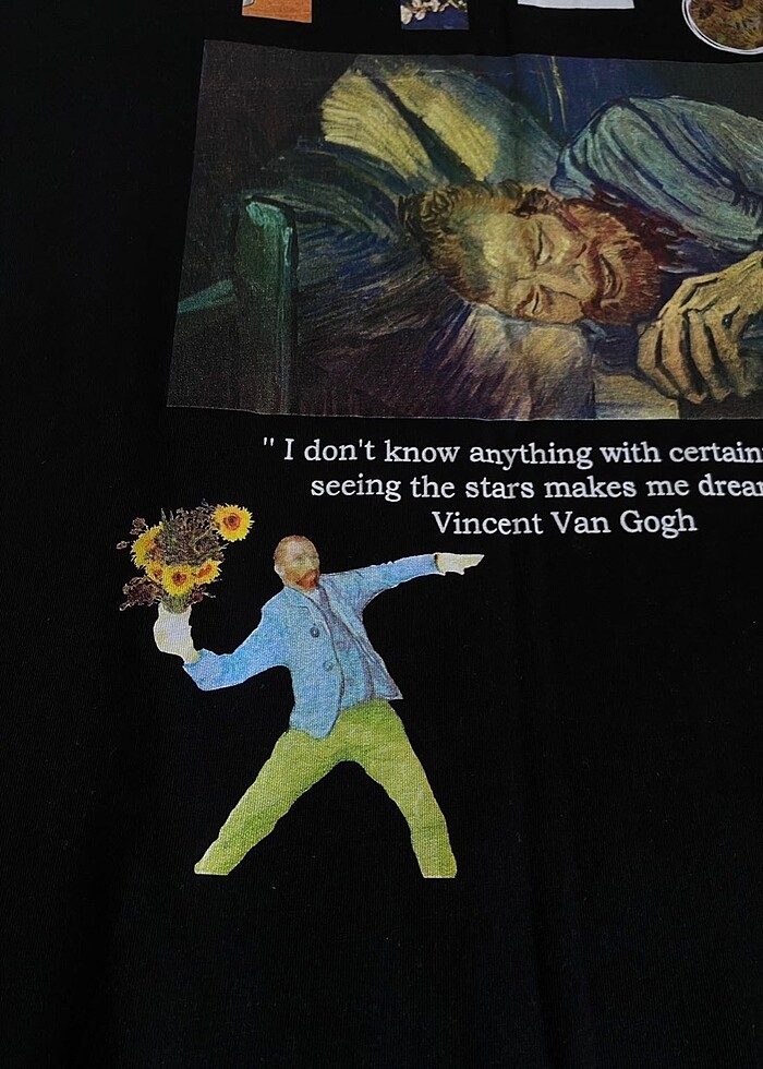 Vincent Van Gogh Tshirt Saw Urbanity - Görsel 3