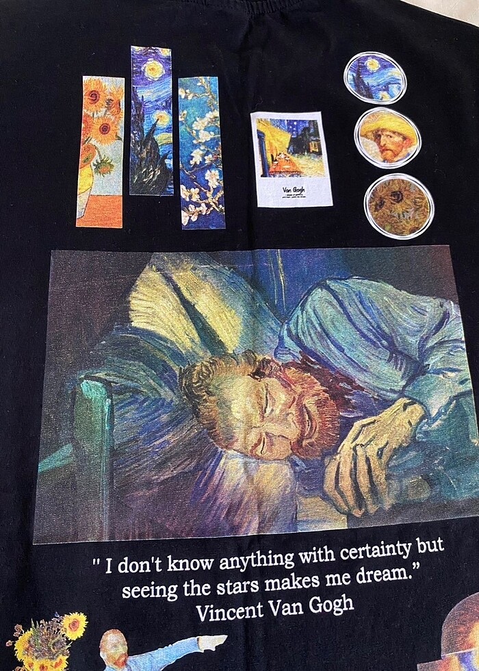 Vincent Van Gogh Tshirt Saw Urbanity - Görsel 5