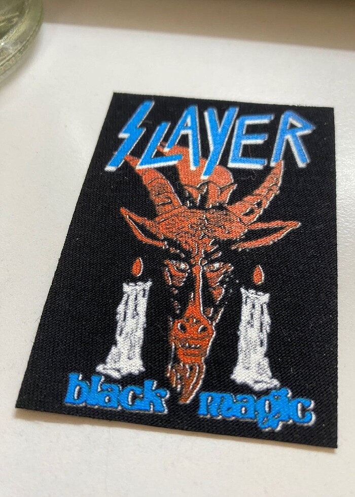 Slayer Black Magic Metal Patch Yama - Görsel 2