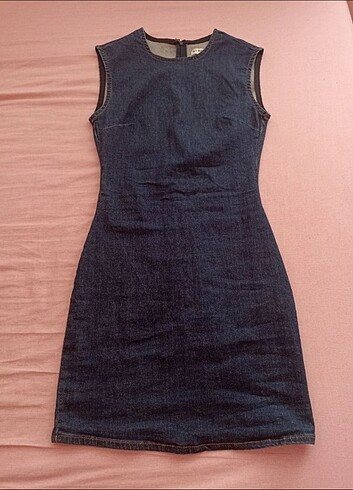 s Beden lacivert Renk Denim elbise