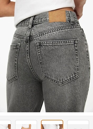 xs Beden Pull&bear gri jean