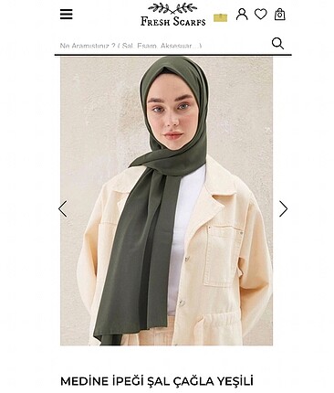 FRESH SCARF medine ipeği şal