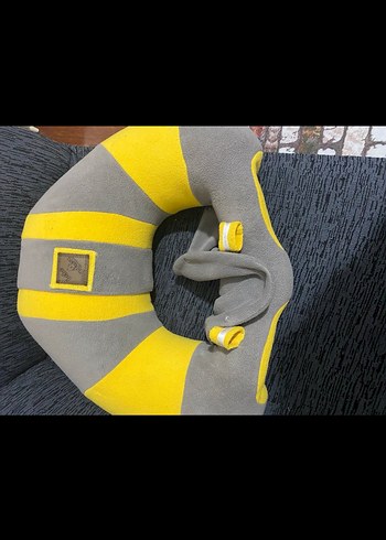 Gri ve Sarı Çocuk Araba Koltuğu Minderi - Görsel 2