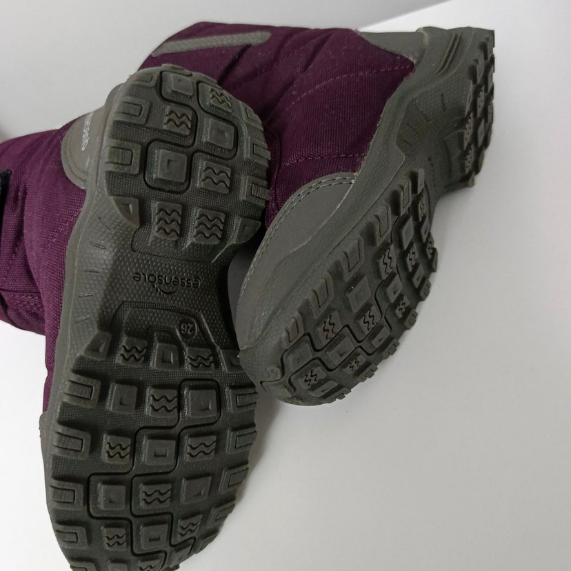 decathlon 
Mor Kız Çocukları İçin Cırt Cırtlı Su Geçirmez Bot - Görsel 4