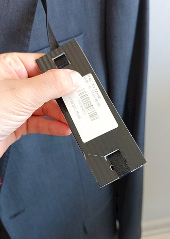 Düğmeli Gri Erkek Takım Ceket - Görsel 4