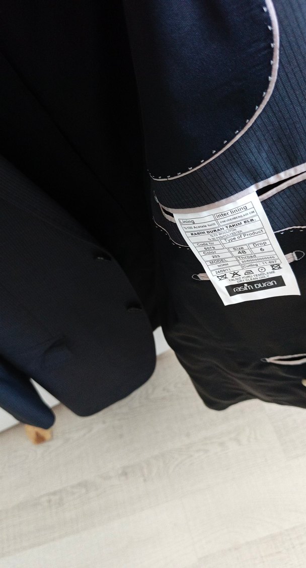 Rasim duran - Siyah Erkek Ofis Takım Elbise - Görsel 4