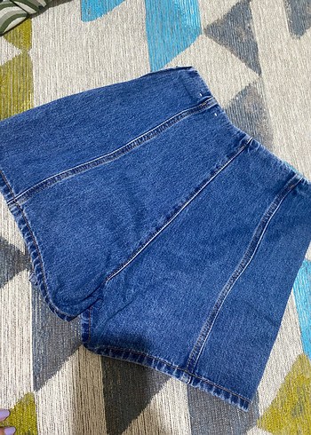 Beymen Kadın Loose Fit Mini Mavi Kot Şort
