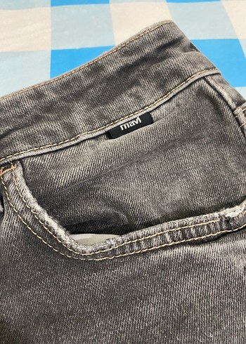 Mavi Jeans Grunge Tarzı Gri Mini Denim Şort
