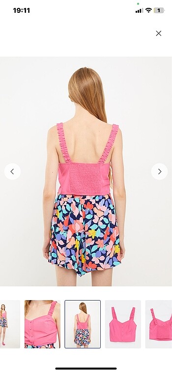s Beden pembe crop