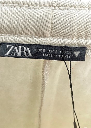 Kadın Beyaz Rahat Kesim Pamuk Pantolon etiketli - Görsel 3