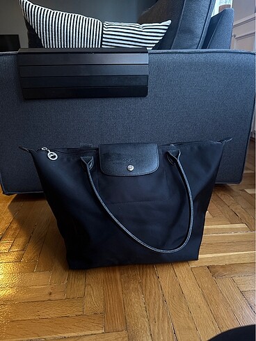 Longchamp siyah klasik çanta