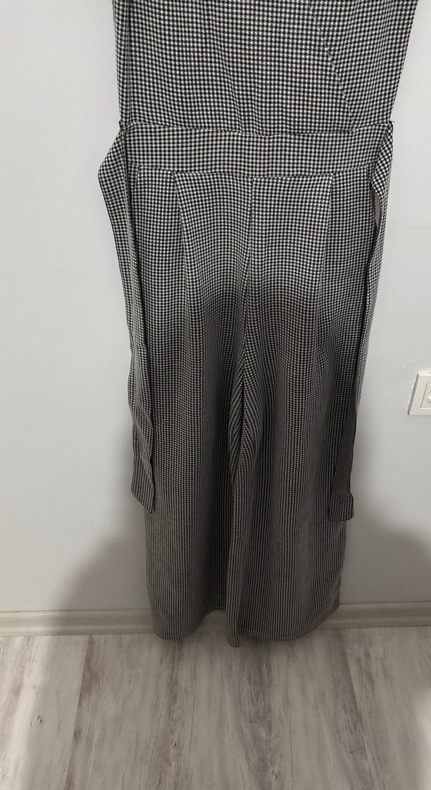 Gri Pilili Kadın Uzun Tulum - Görsel 2