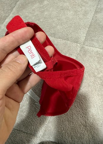 universal Beden kırmızı Renk Kırmızı Dantelli Bohem Sütyen