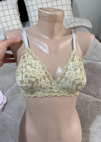 Bej Dantel Bohem Bralet
