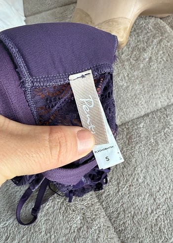 s Beden Mor Dantel Bohem Atletik Bralet