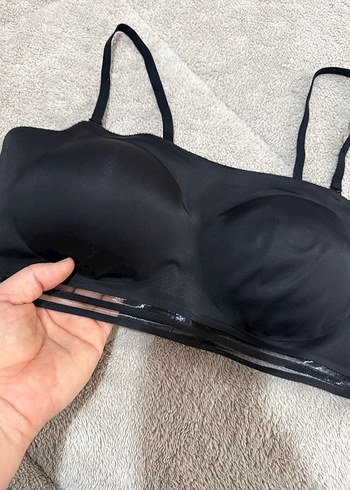 Siyah Midi Spor Sütyeni - Görsel 2