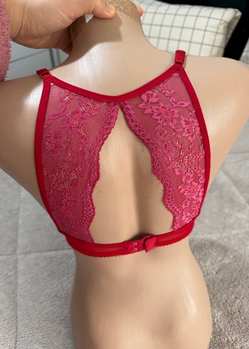 Parlak Kırmızı Minimalist Sütyen 85b - Görsel 4