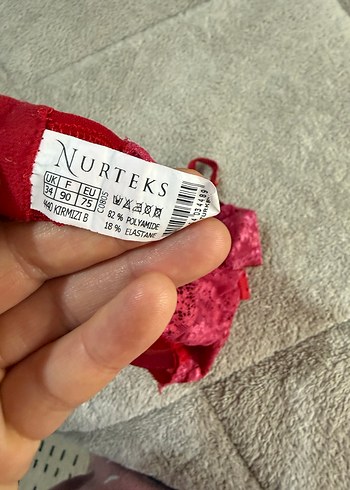 Parlak Kırmızı Minimalist Sütyen 85b - Görsel 7