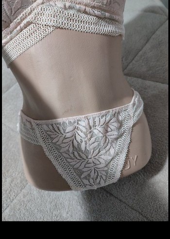 Beyaz Bohem Mini Sütyen - Görsel 3