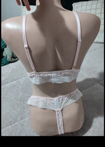 Beyaz Bohem Mini Sütyen - Görsel 4