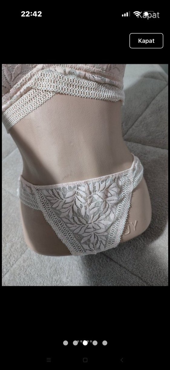 Beyaz Bohem Mini Sütyen - Görsel 3