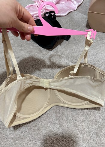 Bej Düz Minimalist Sütyen - Görsel 2