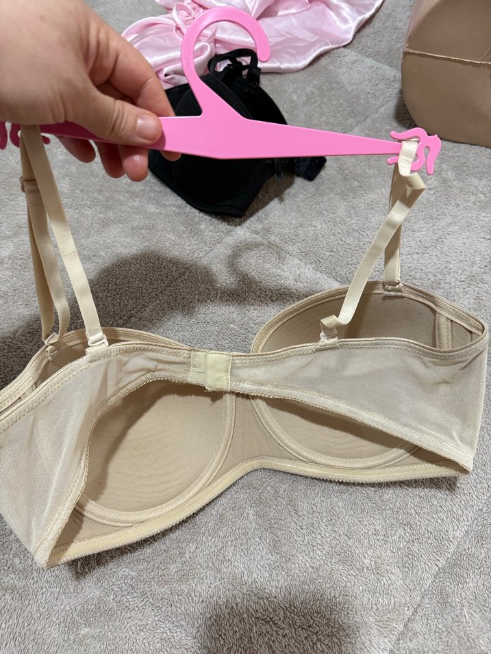 Bej Düz Minimalist Sütyen - Görsel 2