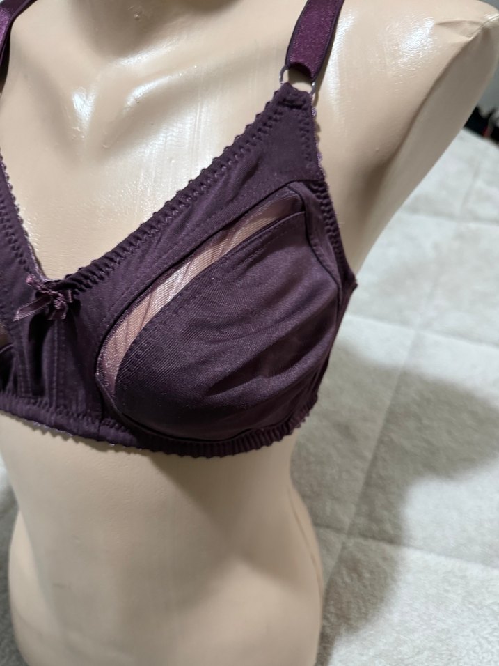 Koyu Mor Minimalist Sütyen - Görsel 4