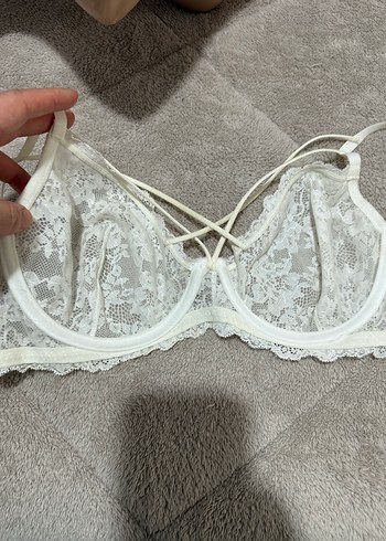 Beyaz Dantel Bohem Sütyen - Görsel 10