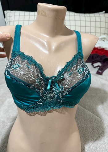 Nakışlı Turkuaz Bohem Sütyen - Görsel 3