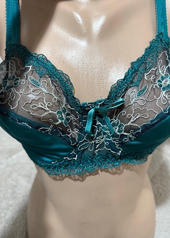 Nakışlı Turkuaz Bohem Sütyen - Görsel 5
