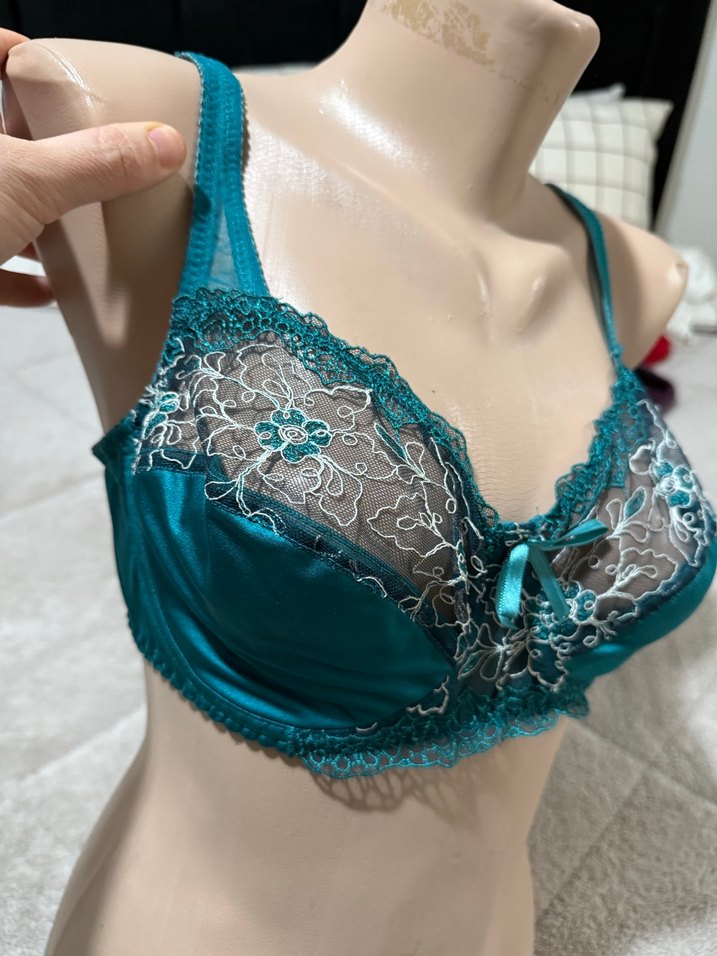 Nakışlı Turkuaz Bohem Sütyen - Görsel 2