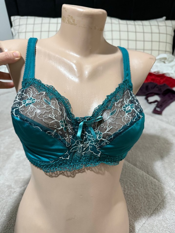 Nakışlı Turkuaz Bohem Sütyen - Görsel 3