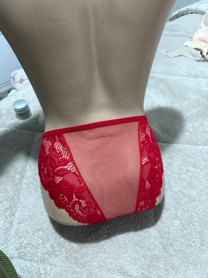 Kırmızı Midi Dantel Kadın Külot 3 adet fiyatı - Görsel 2