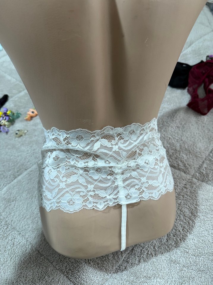 Beyaz Dantel Bohem Kadın Külot - Görsel 2