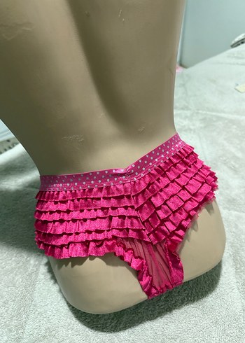 Siyah Dantel Midi Gotik Kadın İç Çamaşırı 3 adet fiyatı - Görsel 5