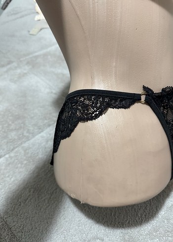 Siyah Dantel Midi Gotik Kadın İç Çamaşırı 3 adet fiyatı - Görsel 2