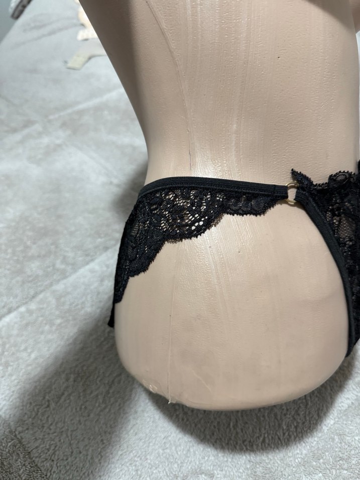 Siyah Dantel Midi Gotik Kadın İç Çamaşırı 3 adet fiyatı - Görsel 2