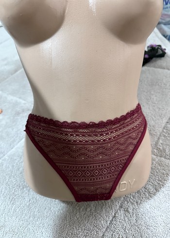 Mor Nakışlı Midi Kadın İç Çamaşırı - Görsel 4