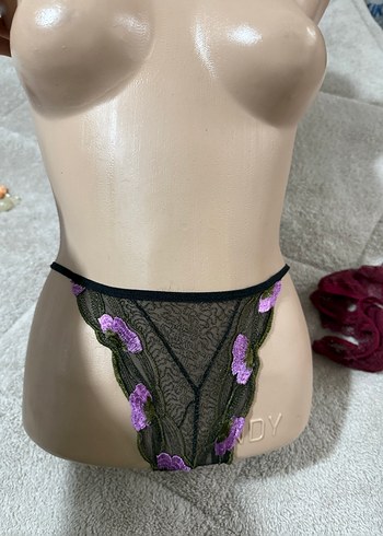 Mor Nakışlı Midi Kadın İç Çamaşırı - Görsel 2