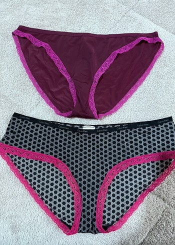 Bordo Baskılı Midi Kadın İç Çamaşırı 2 adet fiyatıdır - Görsel 2