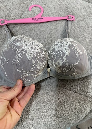 Nakışlı Gri Bohem Sütyen - Görsel 2