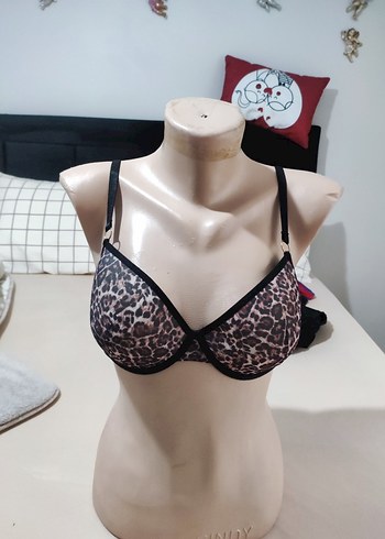 Leopar Desenli Glamour Sütyen