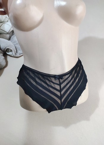 Siyah Mini Transparan Gotik Kadın Külot 2 adet fiyatıdır