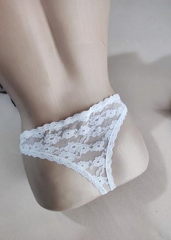 l Beden siyah Renk Siyah Mini Transparan Gotik Kadın Külot 2 adet fiyatıdır