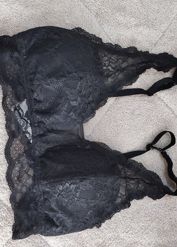 Siyah Dantel Gotik Bralet