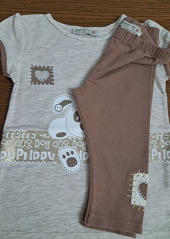 Kız Bebek Örme Kısa Kollu Takım - Görsel 4