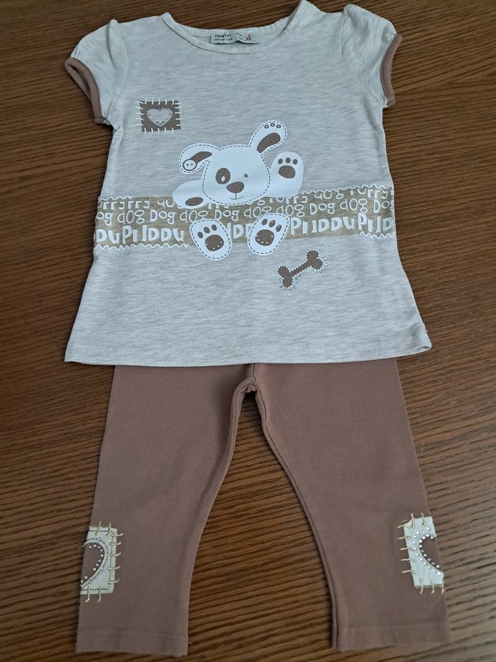 Kız Bebek Örme Kısa Kollu Takım - Görsel 2