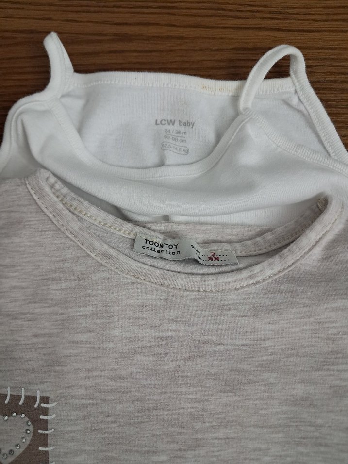 Kız Bebek Örme Kısa Kollu Takım - Görsel 5