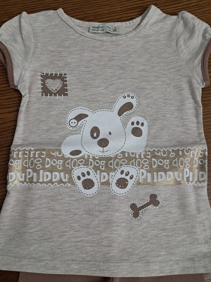 Kız Bebek Örme Kısa Kollu Takım - Görsel 3